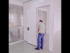 ผนังแยกแบบพับกันไฟ ผนังแยกแบบพาณิชย์ที่มีวัสดุไม้และอลูมิเนียม