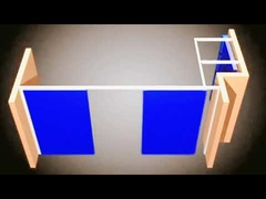 แกลเลอรี่แขวน โมบายล์ พาร์ทชั่น ผนังจอ โมดูลาร์ พาร์ทชั่น ผนังระบบ