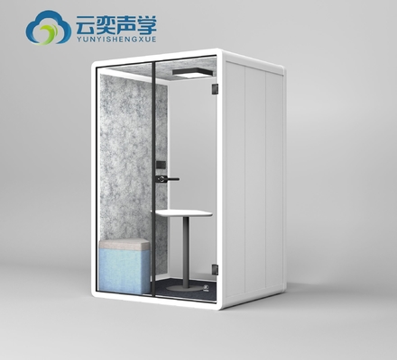 ขนาดกลาง Meeting Pod สําหรับการประชุมสัมมนา บูทคู่ พร้อมโซฟาเฟอร์เบิล