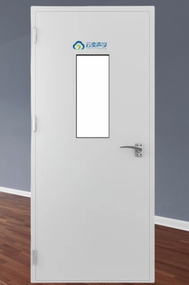 การทํางานเทคโนโลยีสูง T-type Double Magnetic Sealing Strip And Jams Frame ประตูกันเสียงตามต้องการ