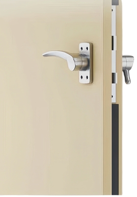 การทํางานเทคโนโลยีสูง T-type Double Magnetic Sealing Strip And Jams Frame ประตูกันเสียงตามต้องการ
