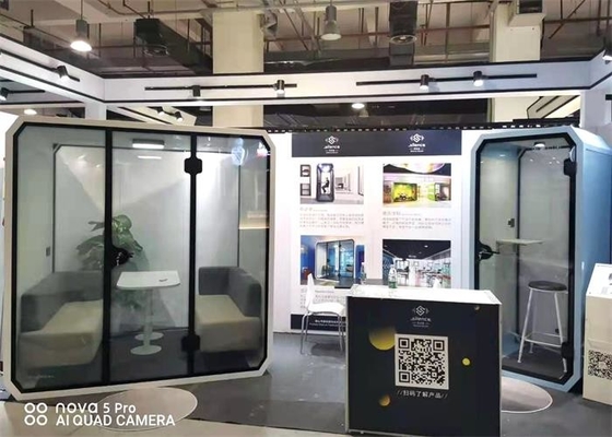 Acoustic Soundproof Meeting Pod เฟอร์นิเจอร์เชิงพาณิชย์ที่เคลื่อนย้ายได้